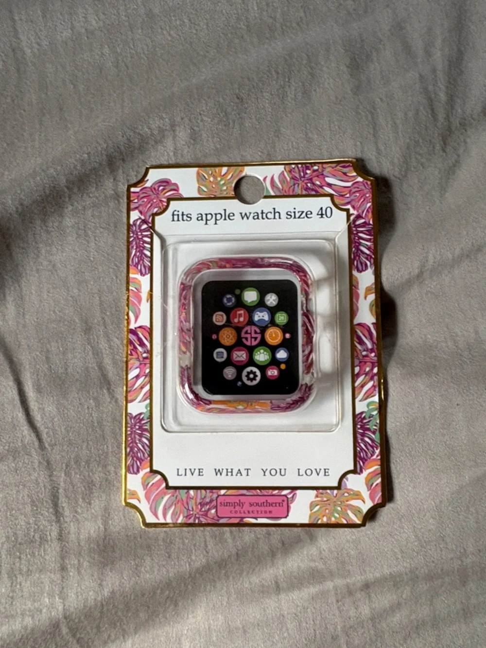 Simply Southern Pink Floral Apple Watch Case - Fits 40mm
